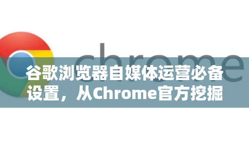谷歌浏览器自媒体运营必备设置，从Chrome官方挖掘高效工作流