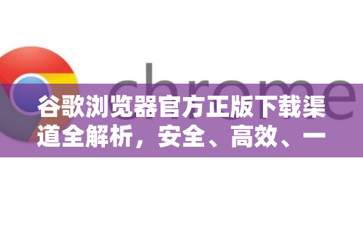 谷歌浏览器官方正版下载渠道全解析，安全、高效、一步到位-第1张图片-谷歌浏览器官网下载|Google Chrome2026最新官方版