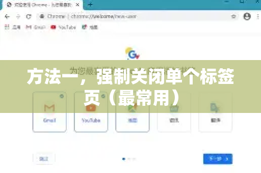 方法一，强制关闭单个标签页（最常用）