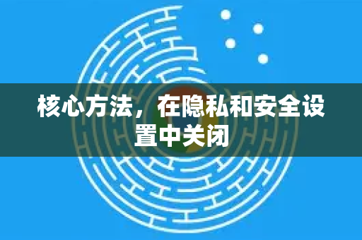 核心方法，在隐私和安全设置中关闭