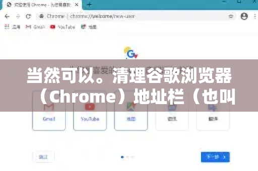 当然可以。清理谷歌浏览器（Chrome）地址栏（也叫多功能框）的记录，实际上就是清理它会自动补全和下拉建议的来源
