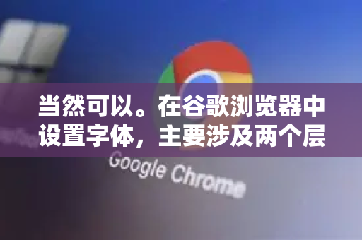 当然可以。在谷歌浏览器中设置字体，主要涉及两个层面的调整，基础字体设置（改变所有网页的默认字体）和 高级字体设置（为不同语言、字符集指定特定字体）
