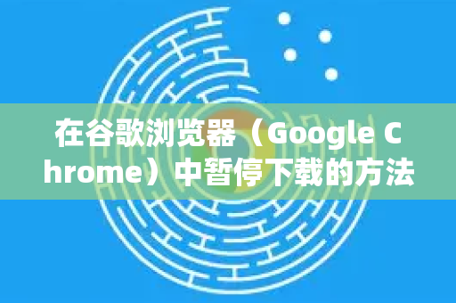 在谷歌浏览器（Google Chrome）中暂停下载的方法有以下几种