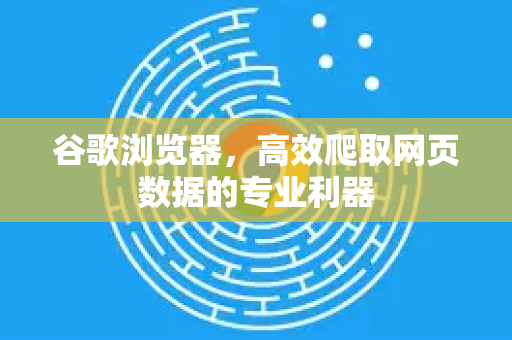 谷歌浏览器，高效爬取网页数据的专业利器